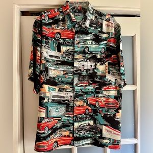 Reyn Spooner Thunderbird print shirt
